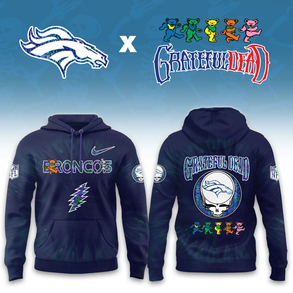_Denver Broncos  Grateful Dead Limited Hoodie