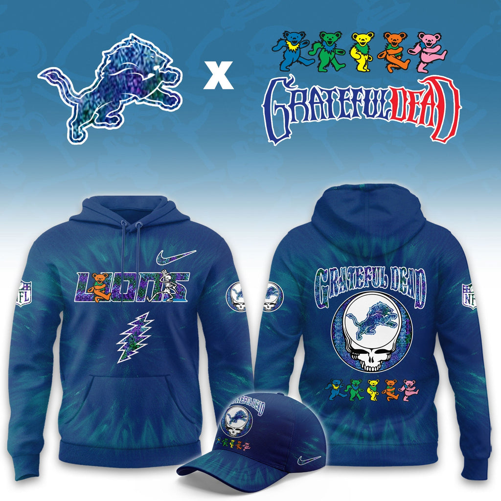 _Detroit Lions  Grateful Dead Limited Hoodie