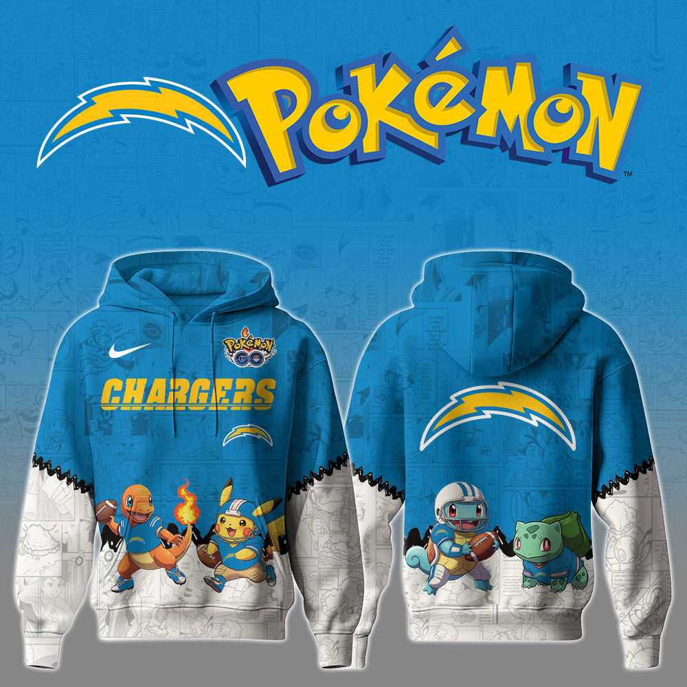 LA Chargers Special Pokemon Limited Edition Hoodie
