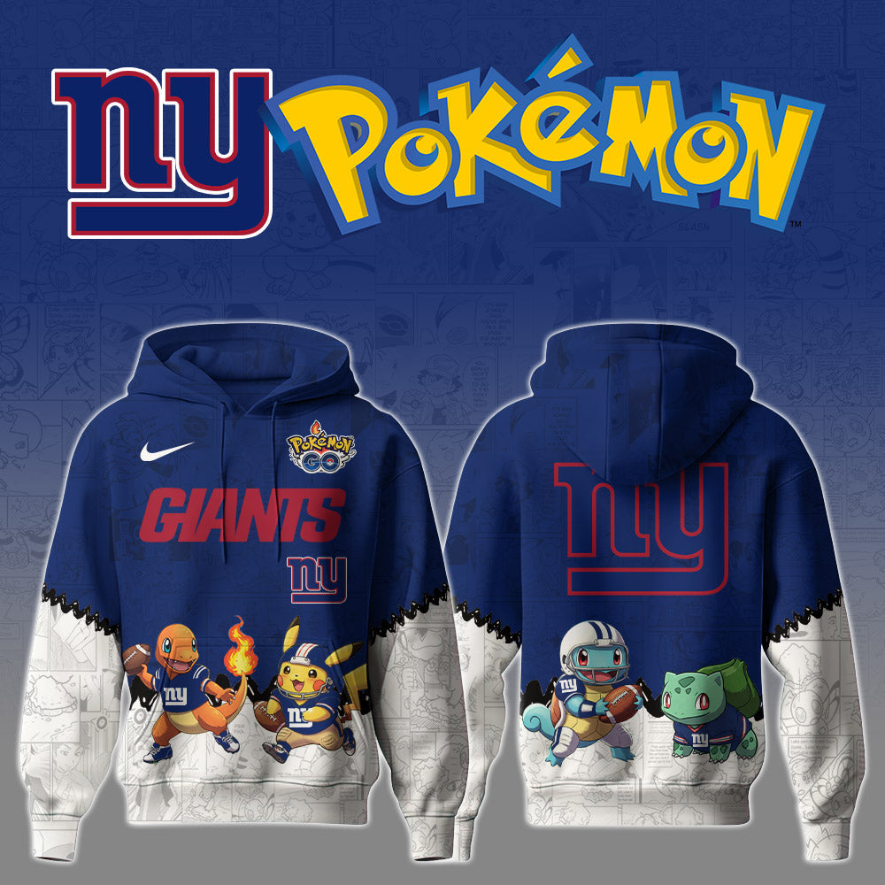 NY Giants Special Pokemon Limited Edition Hoodie