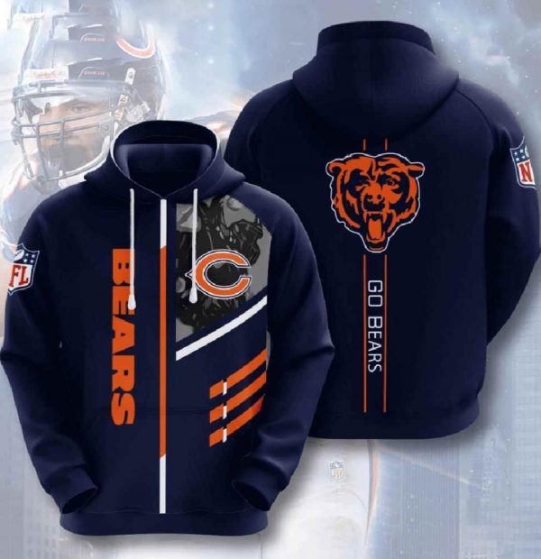 Nfl Chicago Bears 3D Hoodie