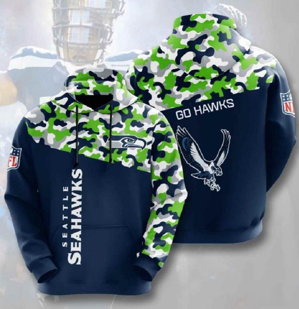 Nfl Seattle Seahawks 3d Hoodies Printed