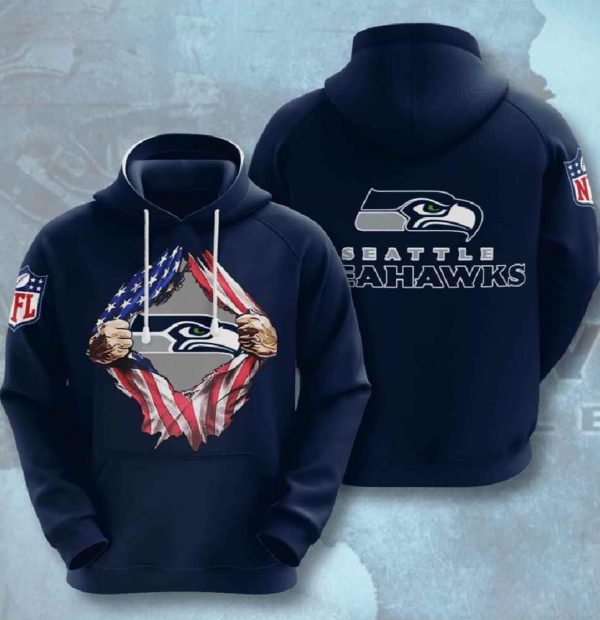 Nfl Seattle Seahawks 3d Hoodies Football