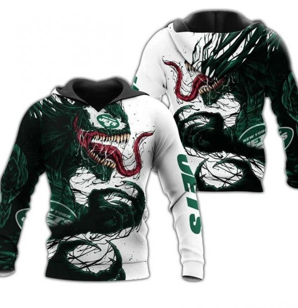 Nfl New York Jets Dragon Nfl Gift For Fan 3D Hoodie