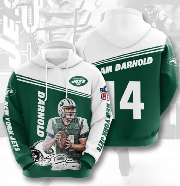 Nfl New York Jets 3d Hoodies Darnold