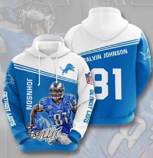 Nfl Detroit Lions 3D Hoodie