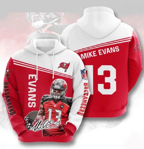 Nfl Tampa Bay Buccaneers 3d Hoodies Printed Zip Hoodies