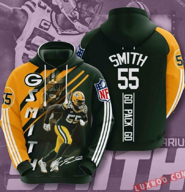 Nfl Green Bay Packers 3d Hoodie Football