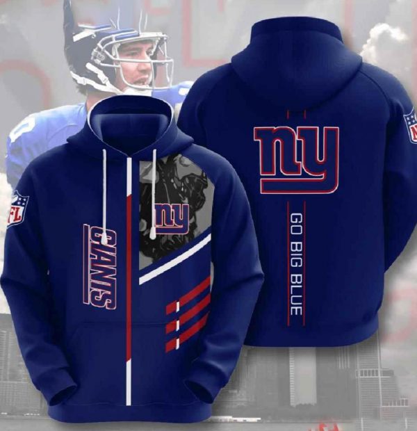 Team Nfl New York Giants 3d Hoodies
