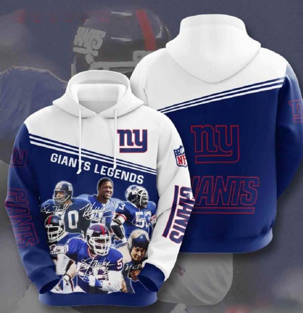 Nfl New York Giants 3d Hoodies Football