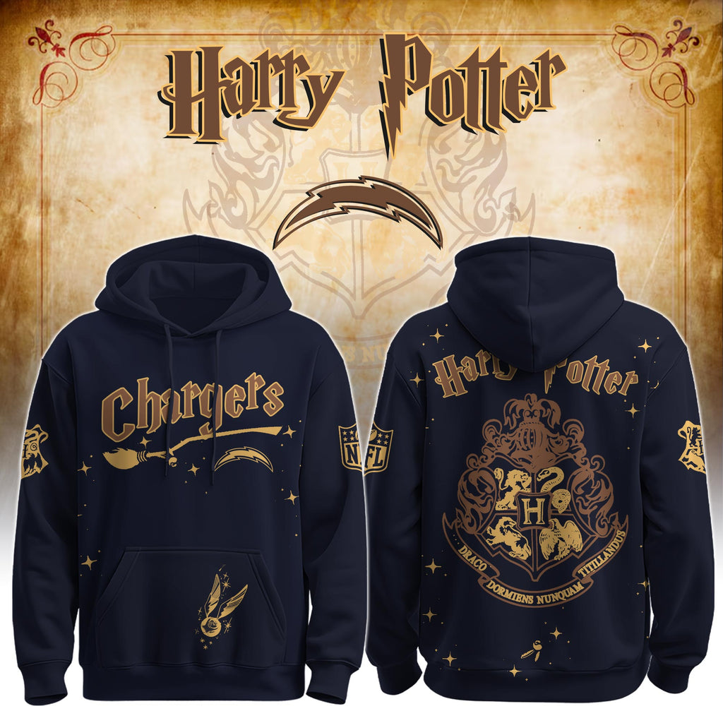 Unisex LAC Chargers x Hogwarts Enchanted Crossover Hoodie