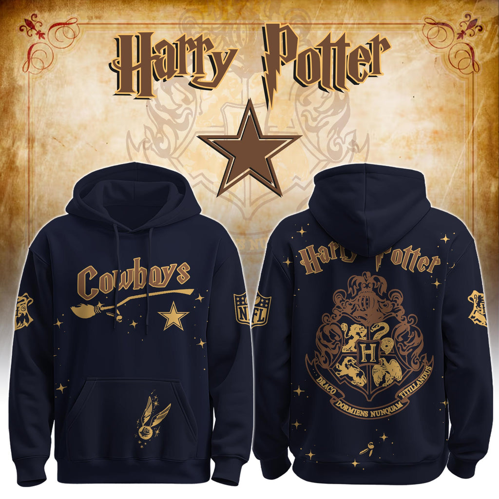 Unisex DAL Cowboys x Hogwarts Enchanted Crossover Hoodie