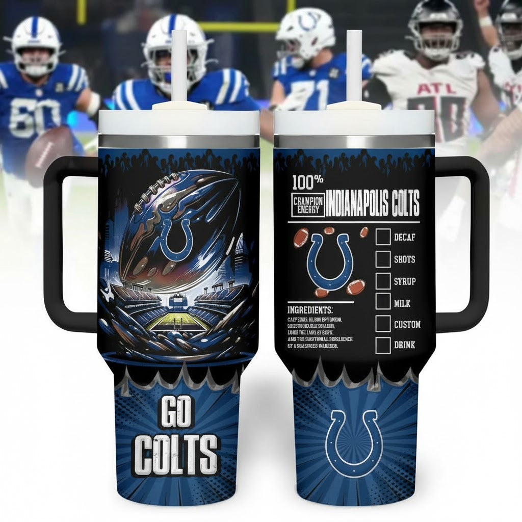 IND Colts Champion Energy Tumbler Handle Cup 40oz