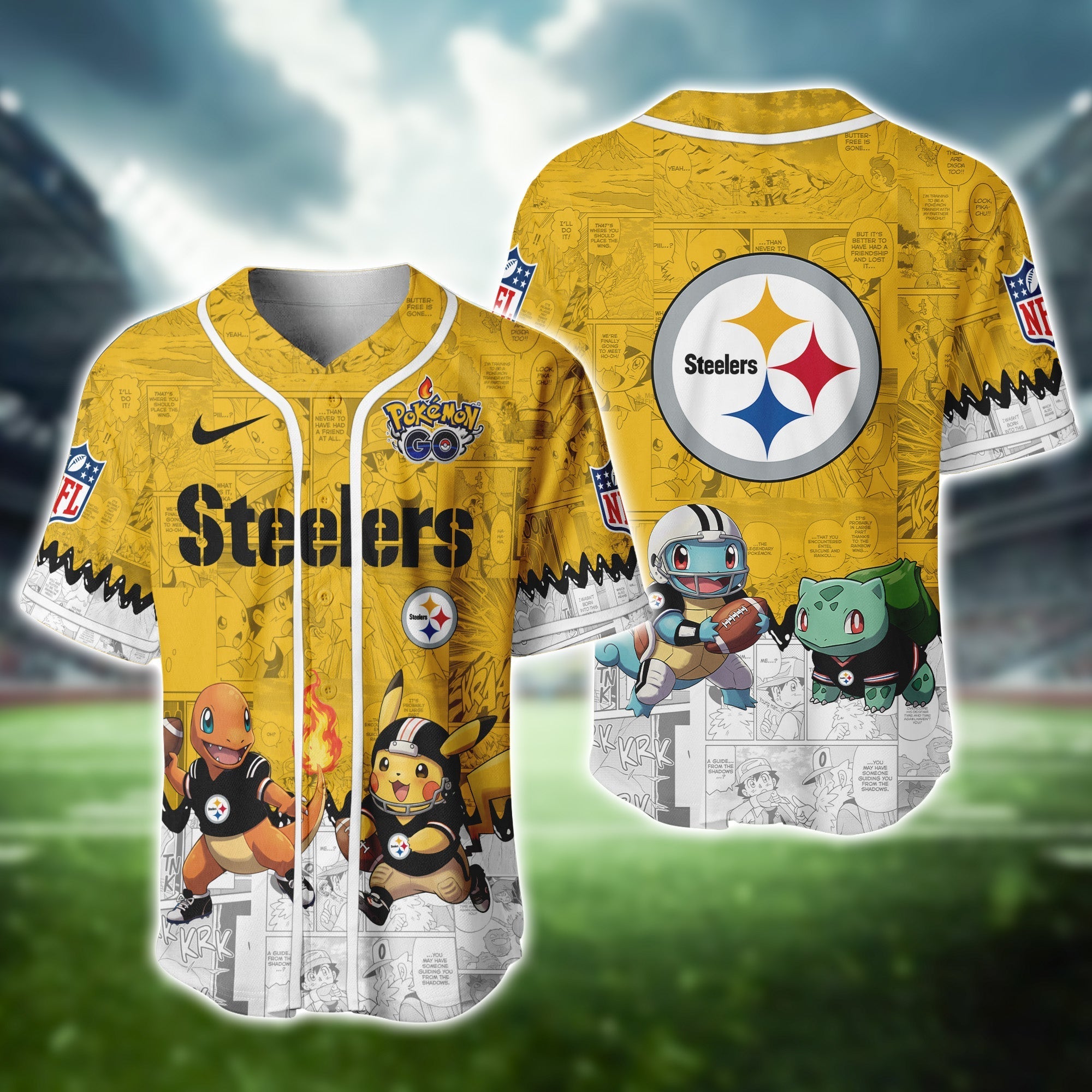 PIT Steelers Pokemon Jersey Limited Edition