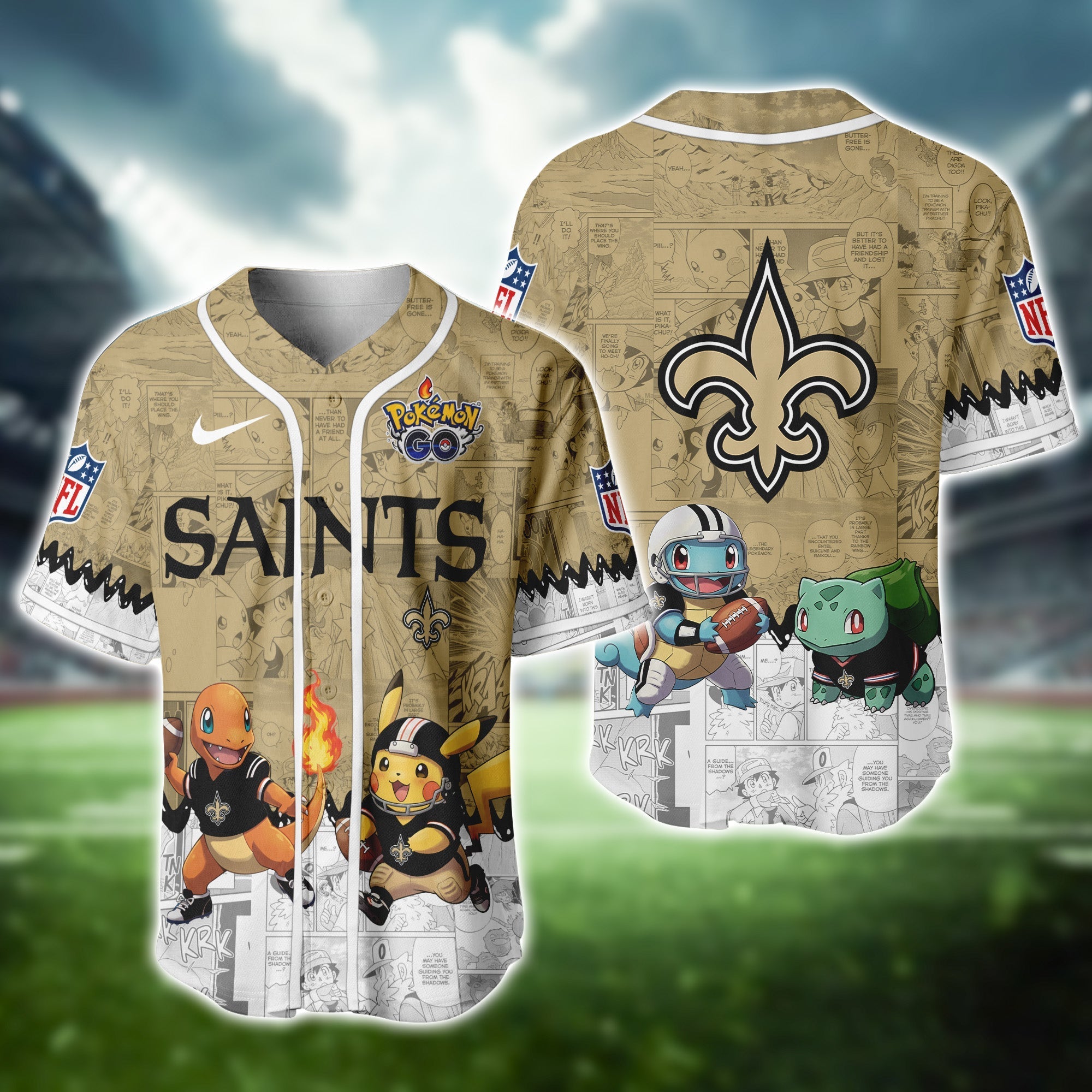 NO Saints Pokemon Jersey Limited Edition