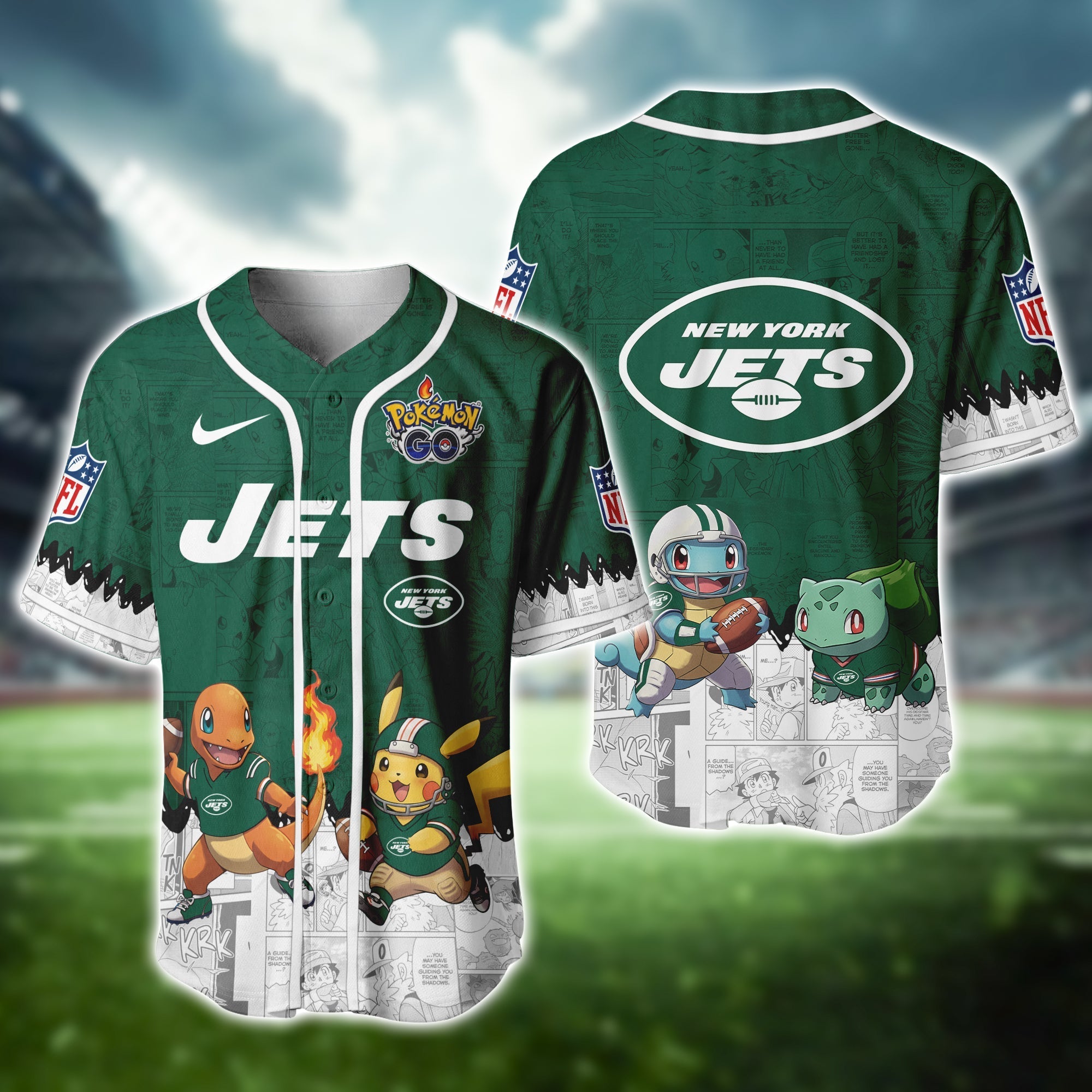 NYJ Jets Pokemon Jersey Limited Edition