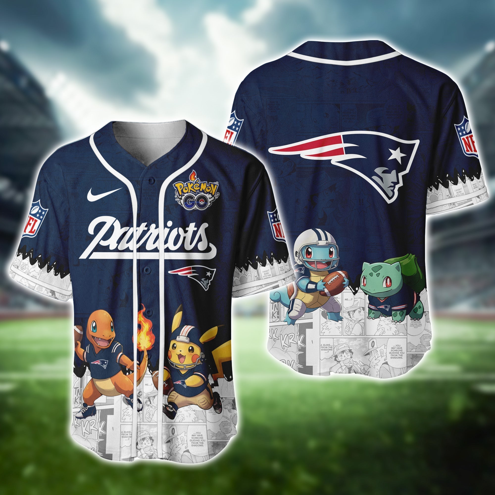 NE Patriots Pokemon Jersey Limited Edition