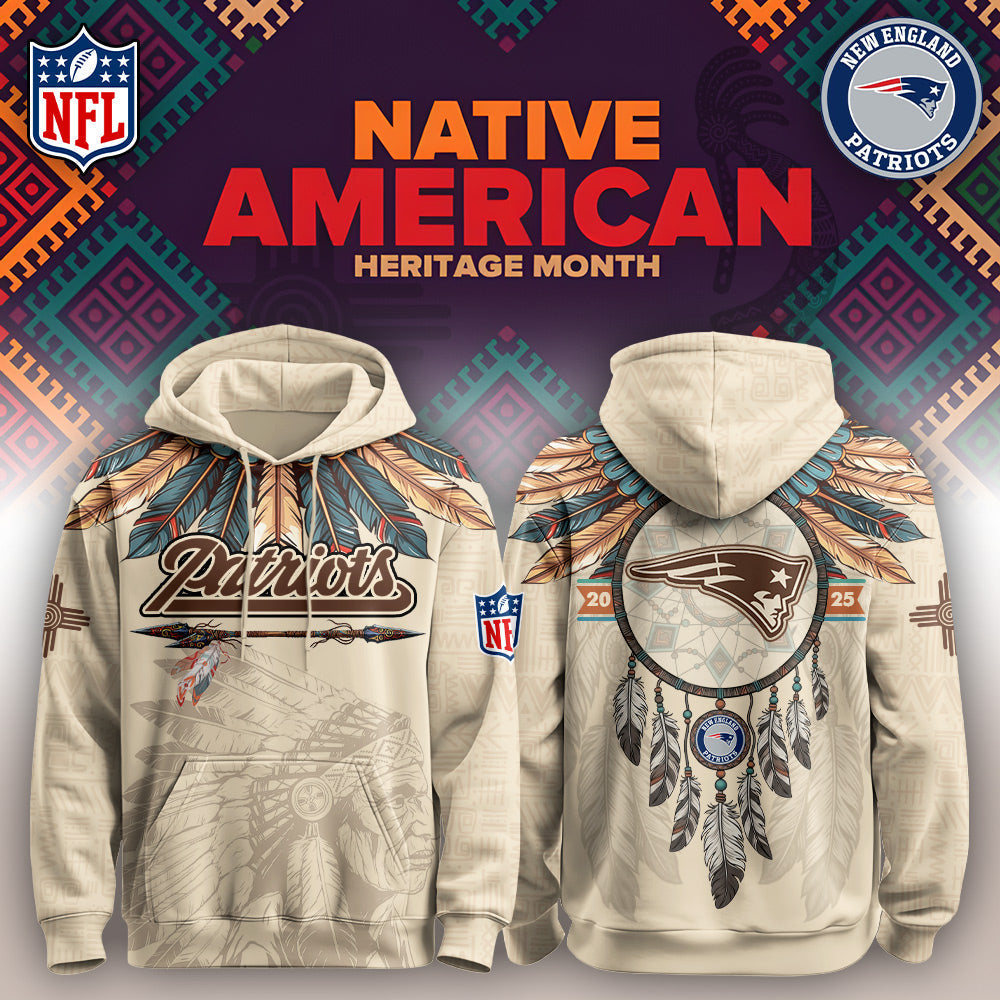 NE Patriots-Native American Heritage Month Limited Editions Hoodie