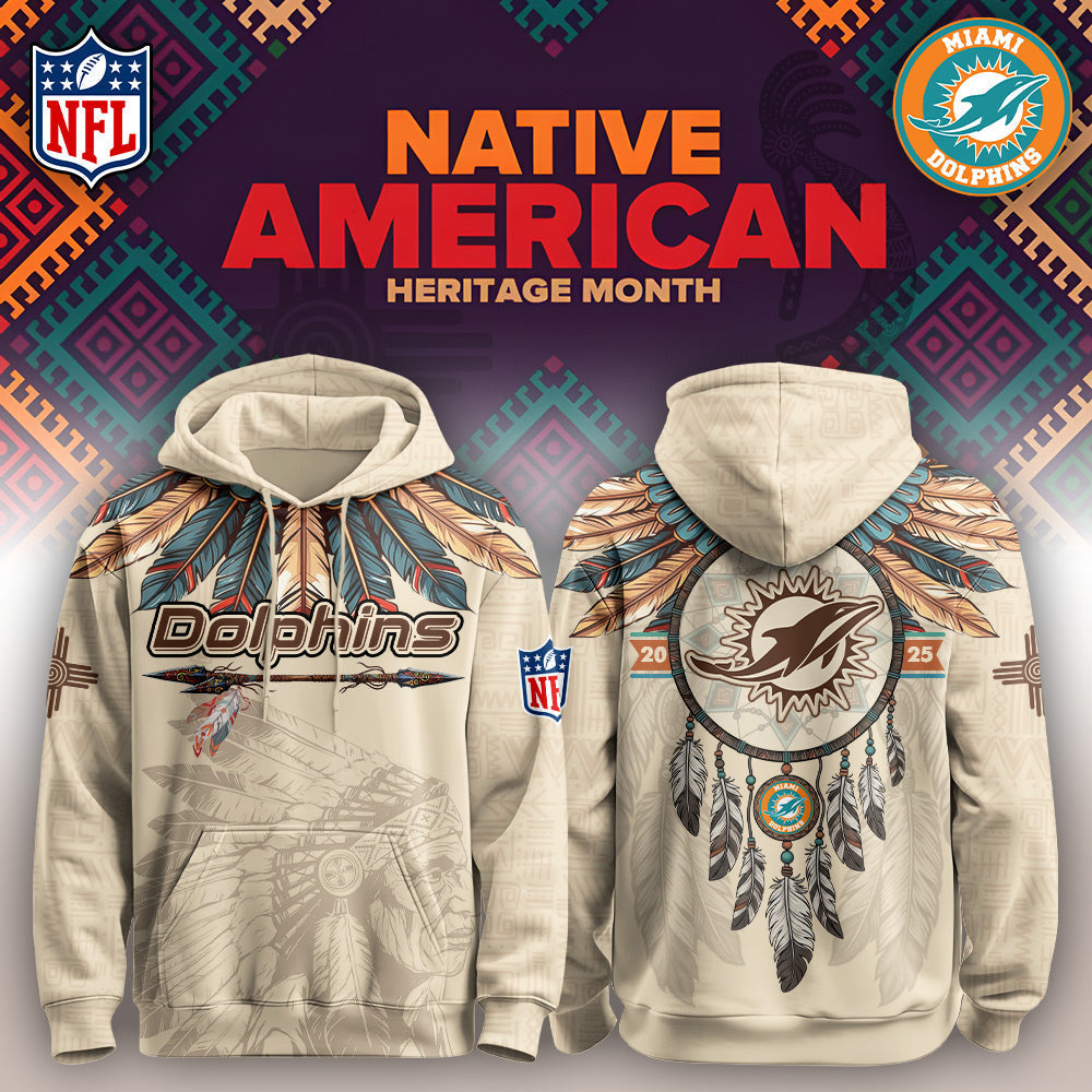 MIA Dolphins-Native American Heritage Month Limited Editions Hoodie