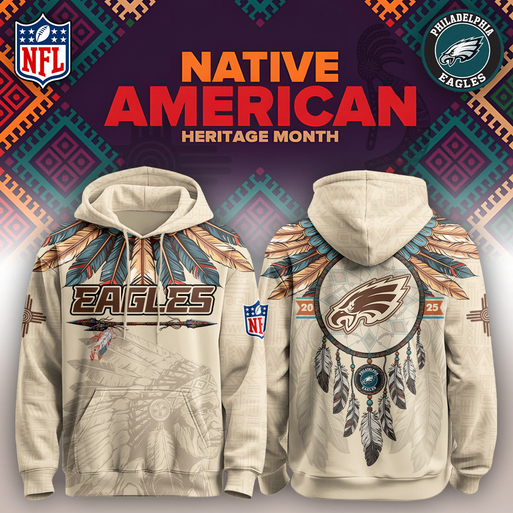 PHI Eagles-Native American Heritage Month Limited Editions Hoodie