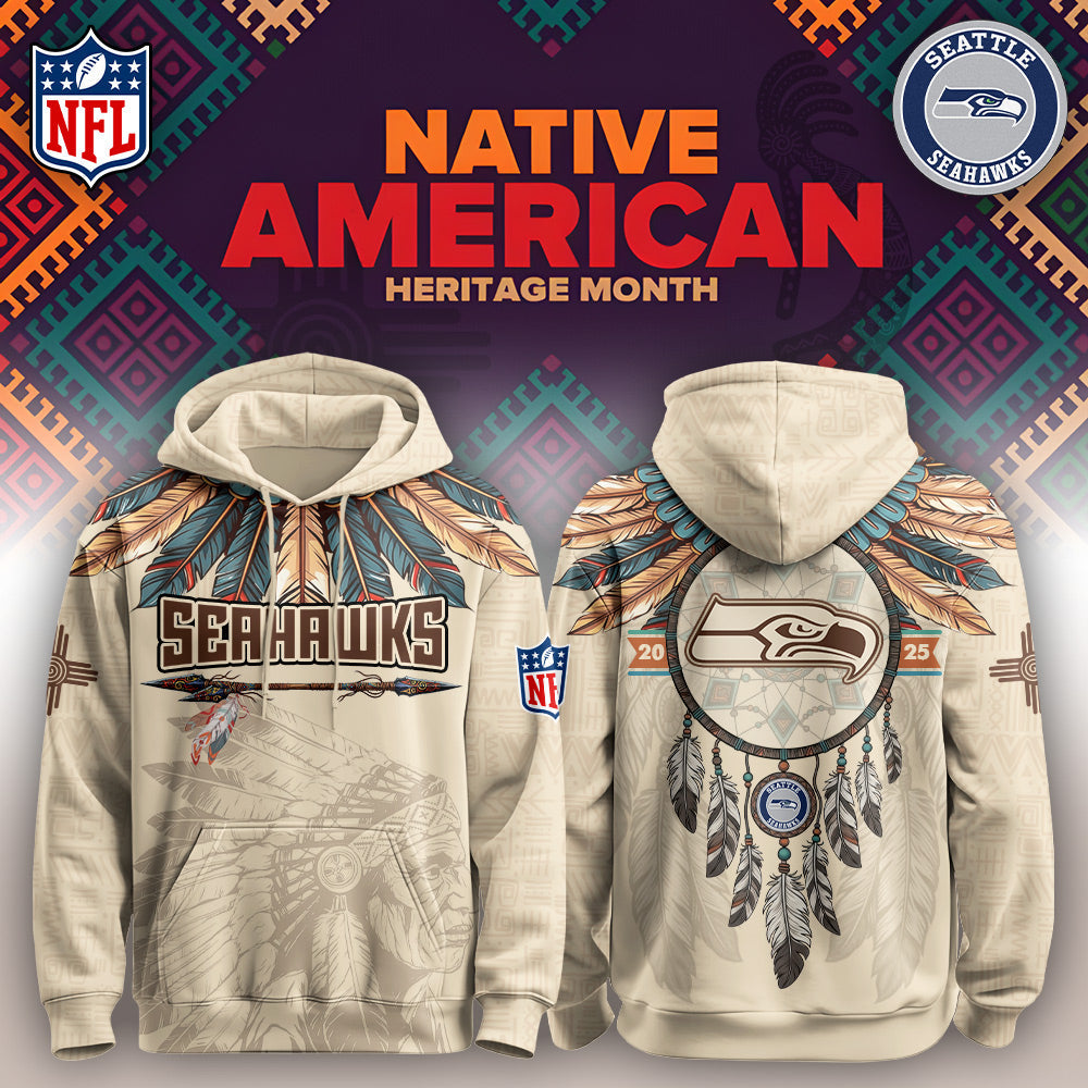 SEA Seahawks-Native American Heritage Month Limited Editions Hoodie