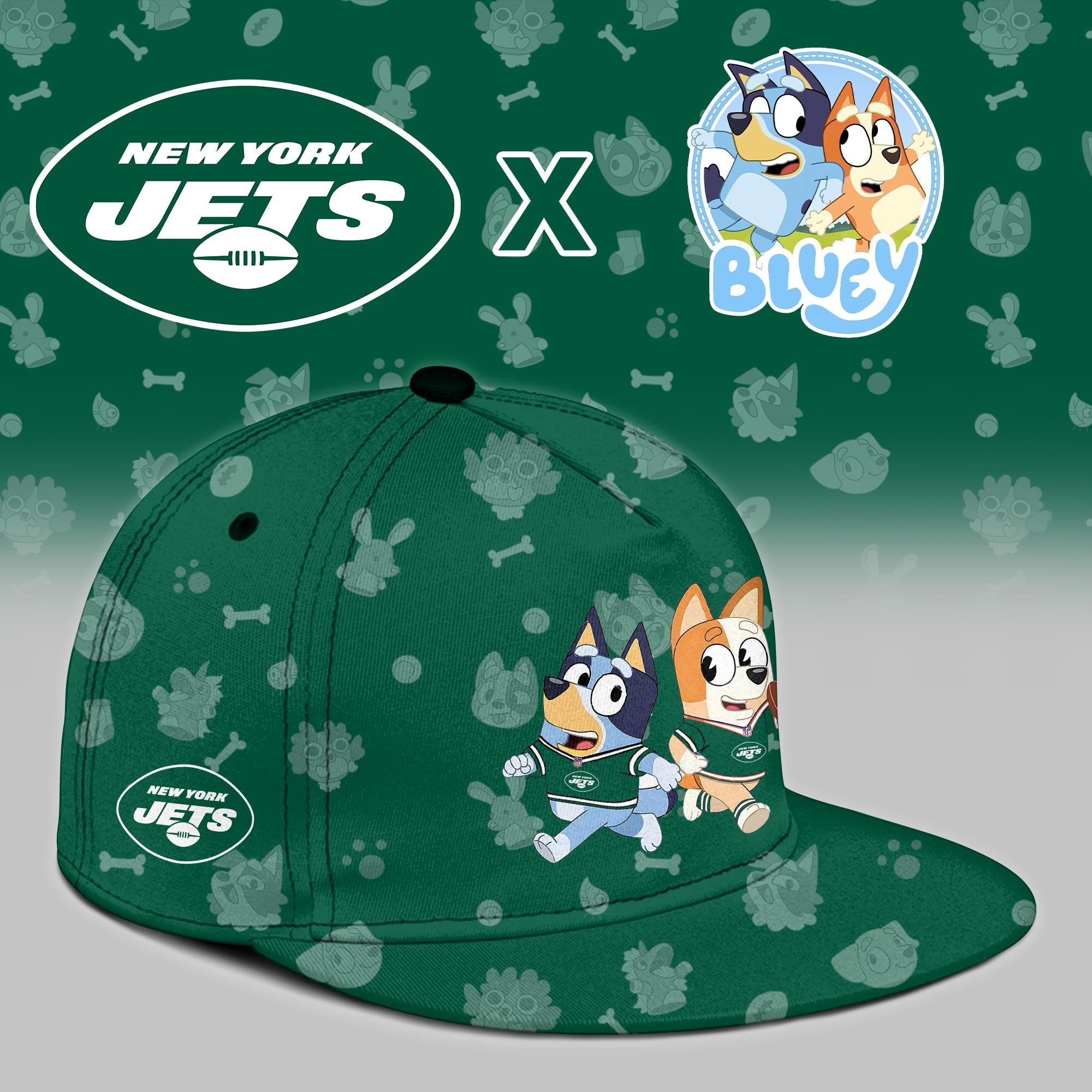 NY.Jets x Bluey Night Limited Jersey