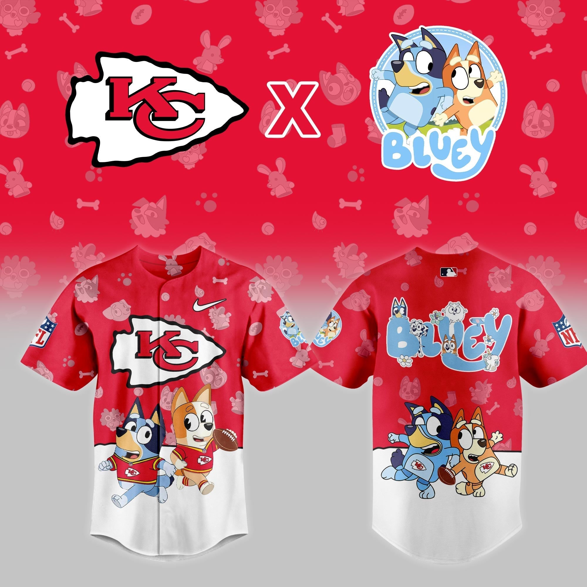 KC.Chiefs x Bluey Night Limited Jersey
