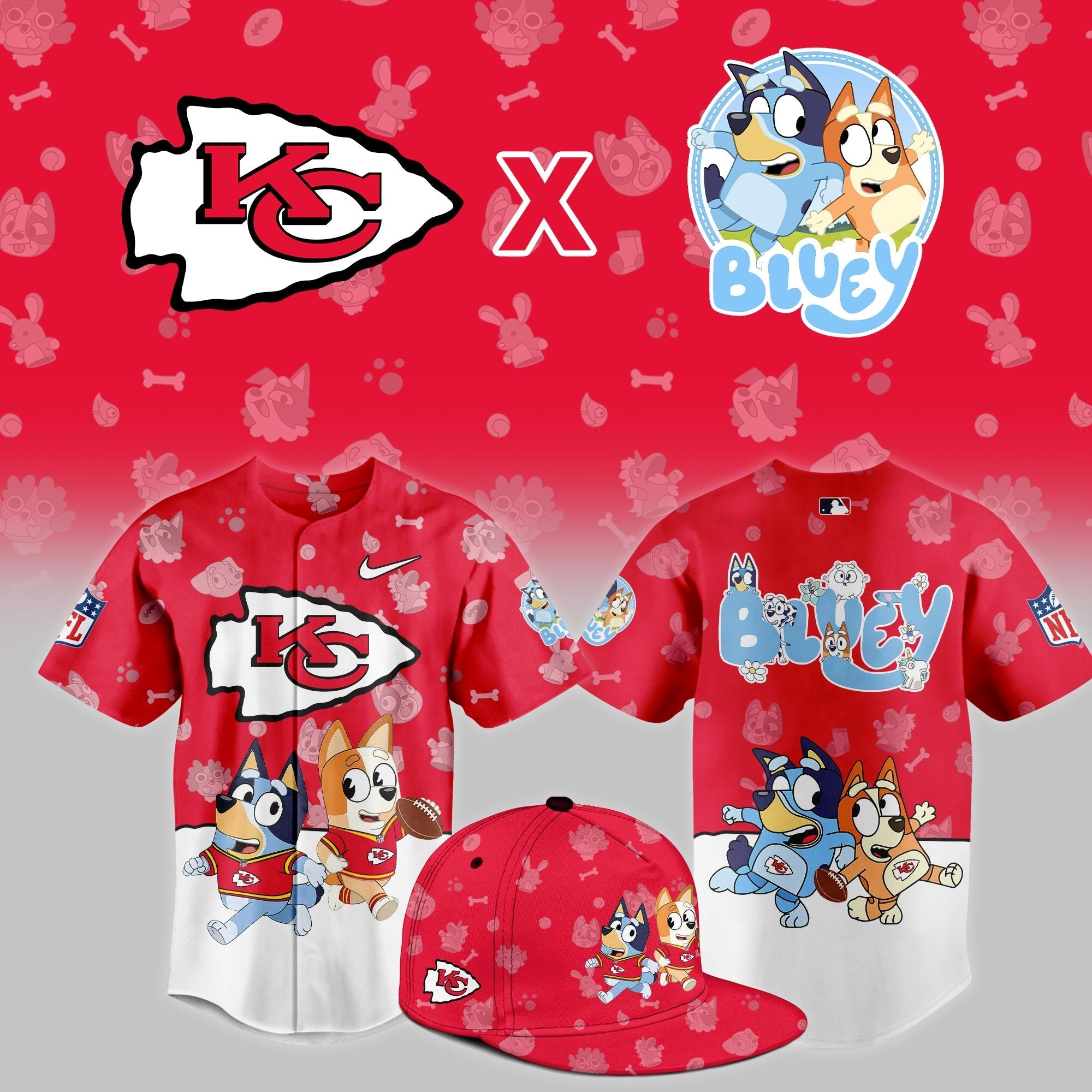 KC.Chiefs x Bluey Night Limited Jersey