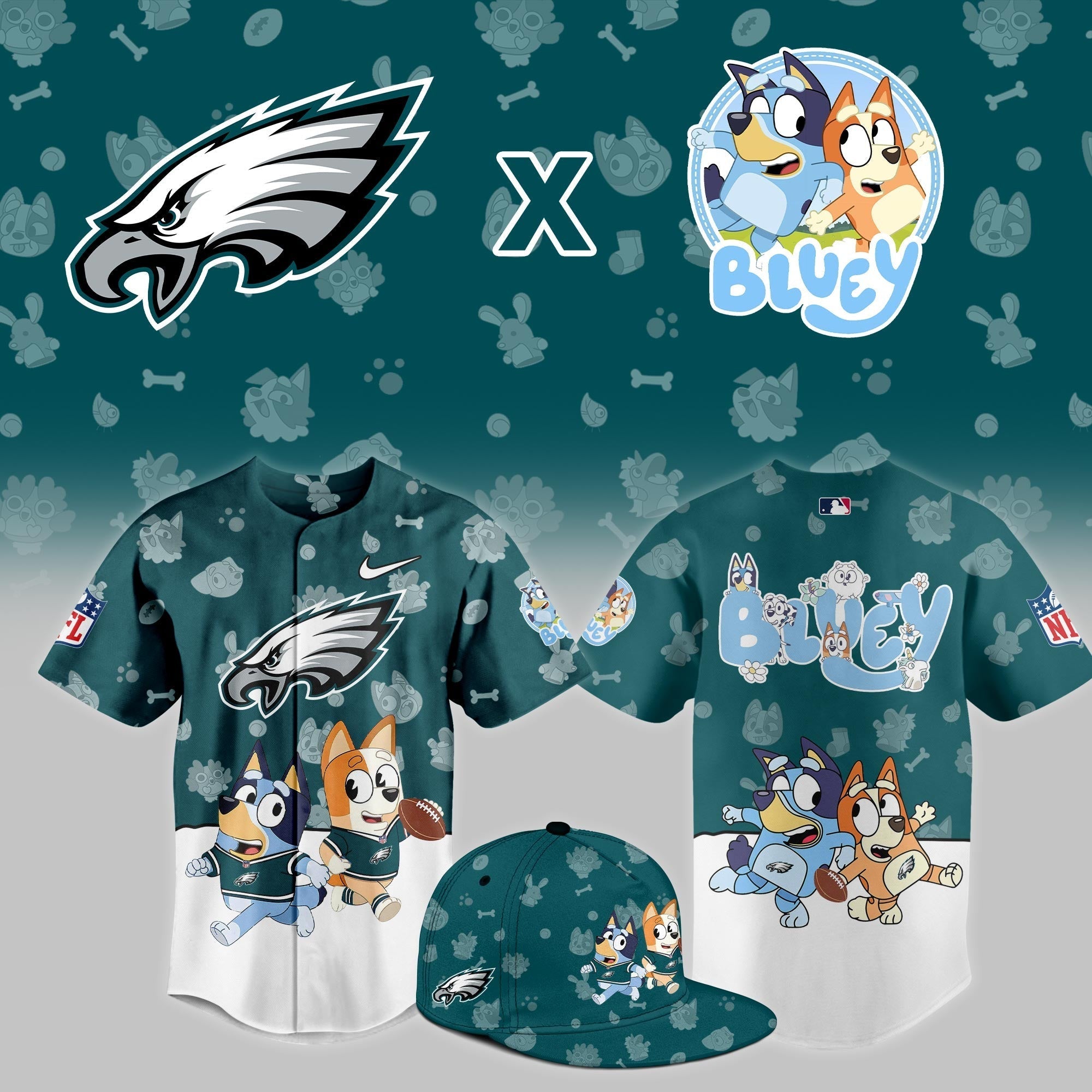 P.Eagles x Bluey Night Limited Jersey