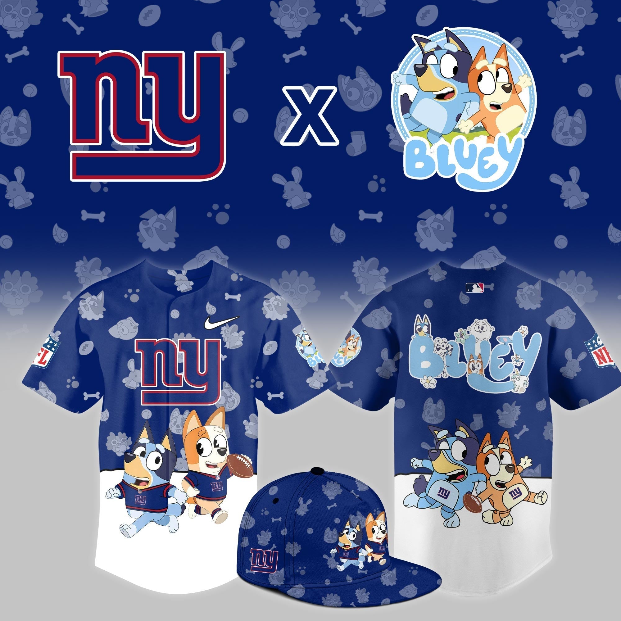 NY.Giants x Bluey Night Limited Jersey
