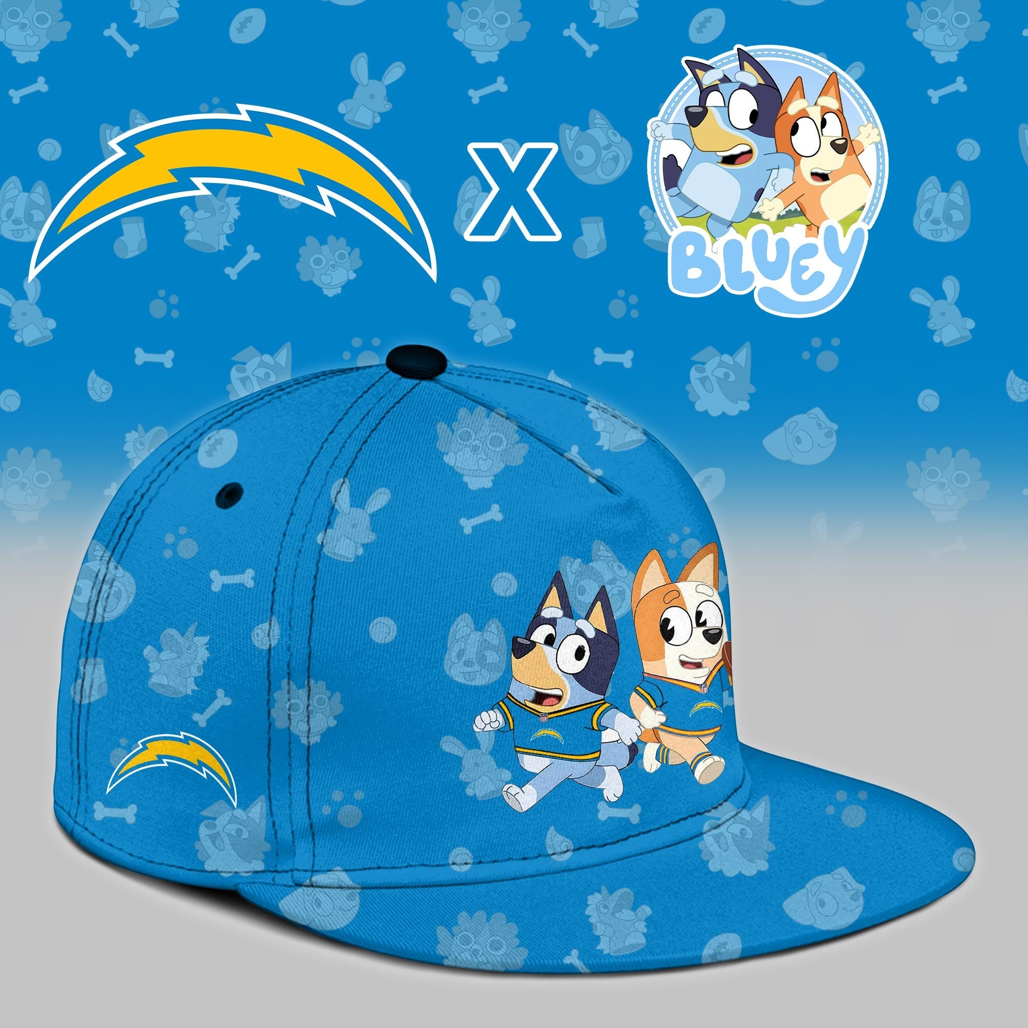 LA.Chargers x Bluey Night Limited Jersey