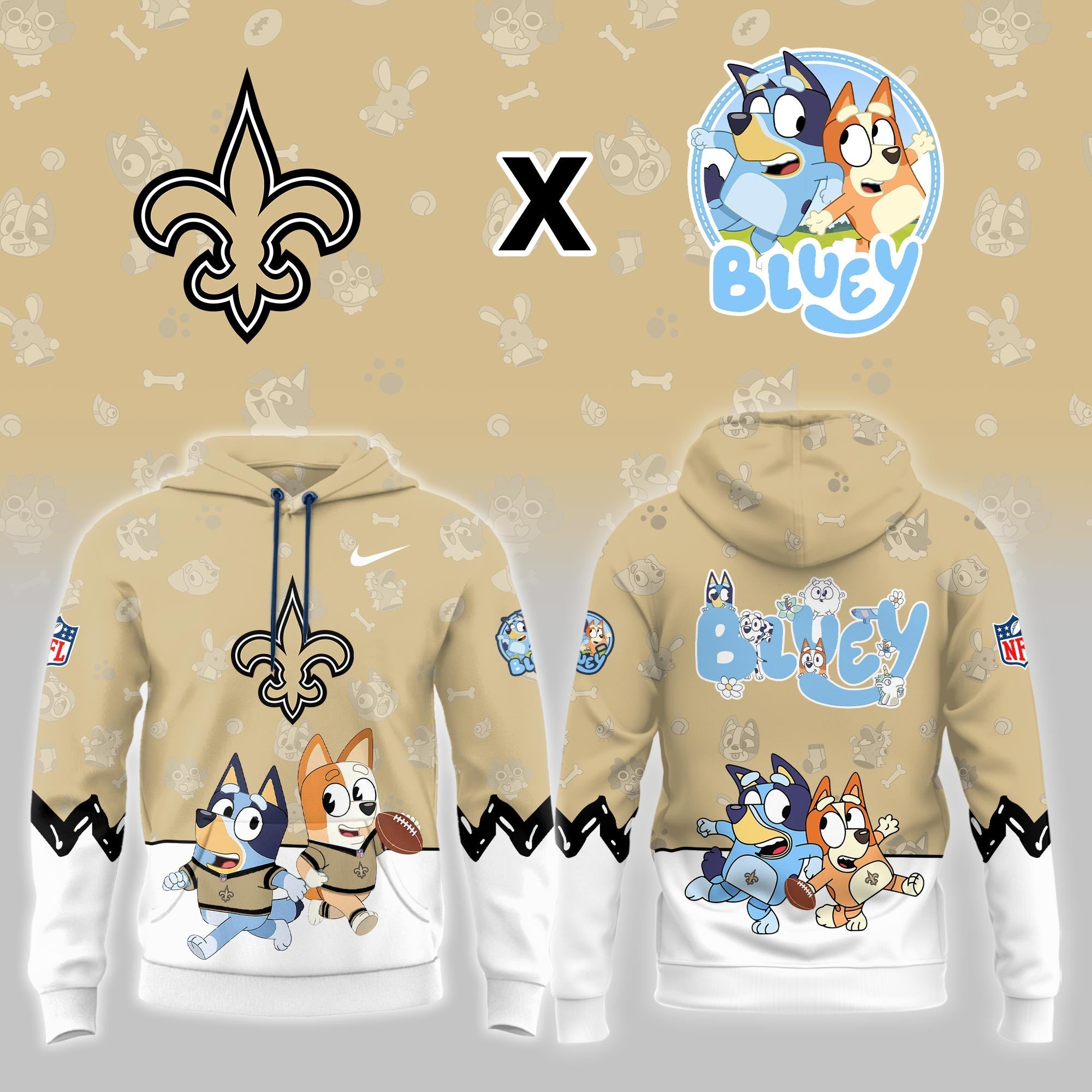NO.Saints x Bluey Night Limited Hoodie