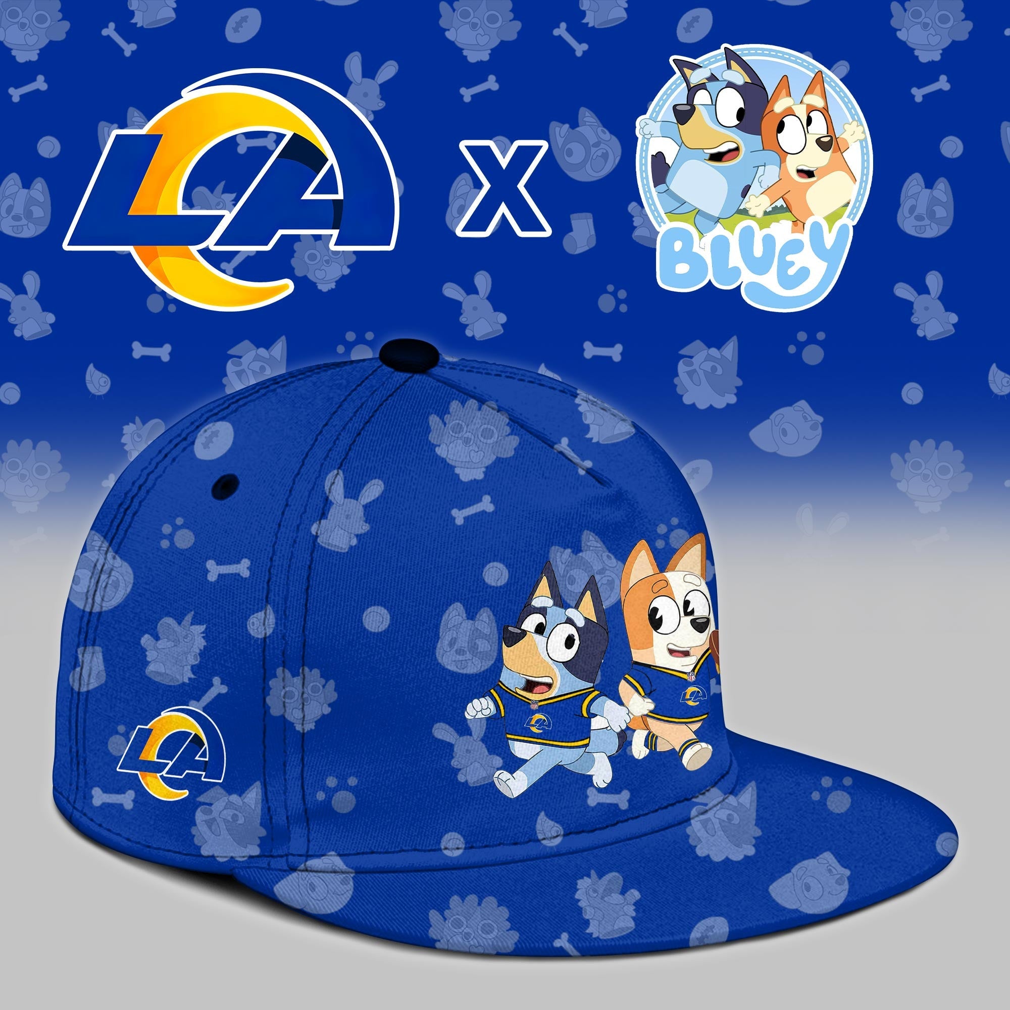 LA.Rams x Bluey Night Limited Hoodie