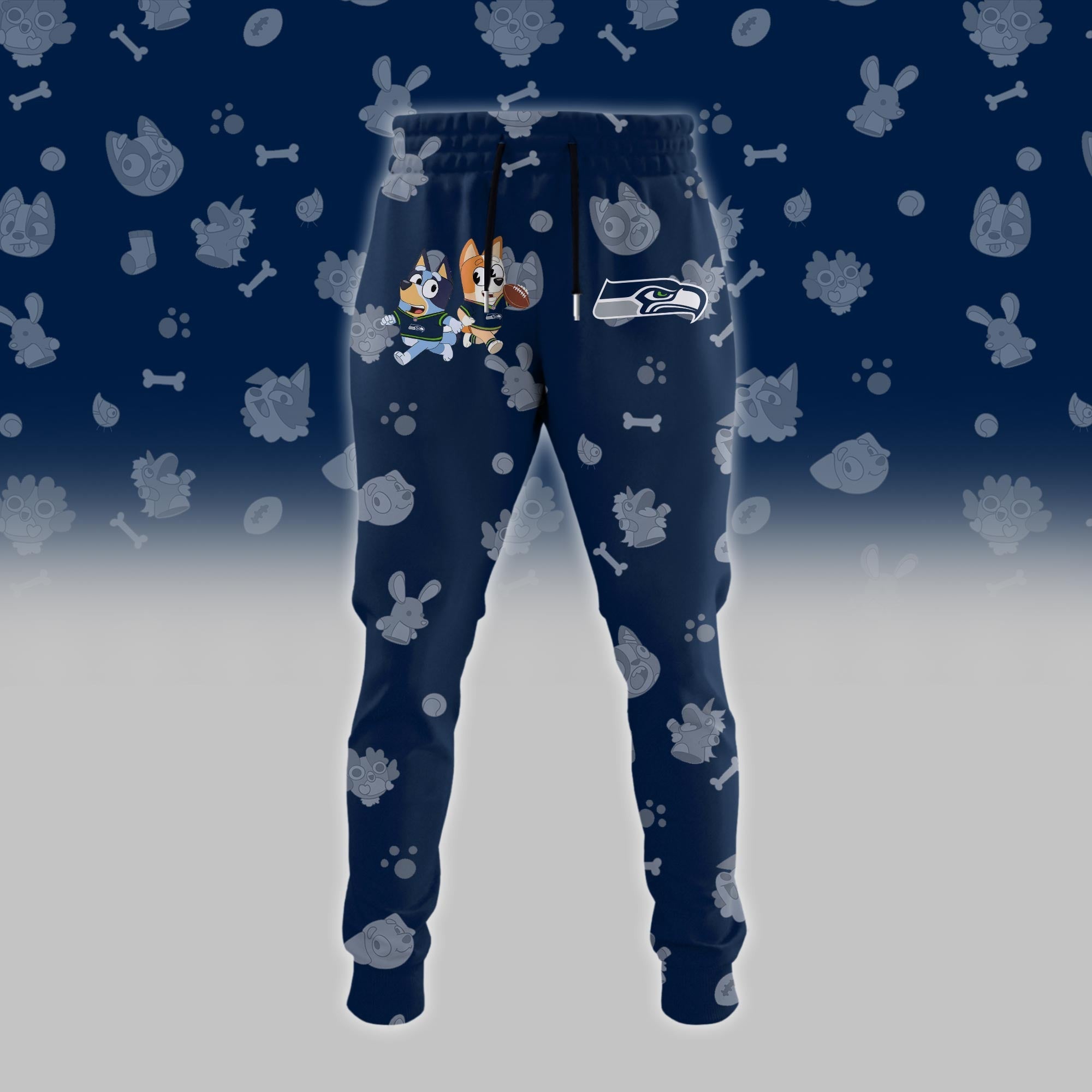 S.Seahawks x Bluey Night Limited Hoodie