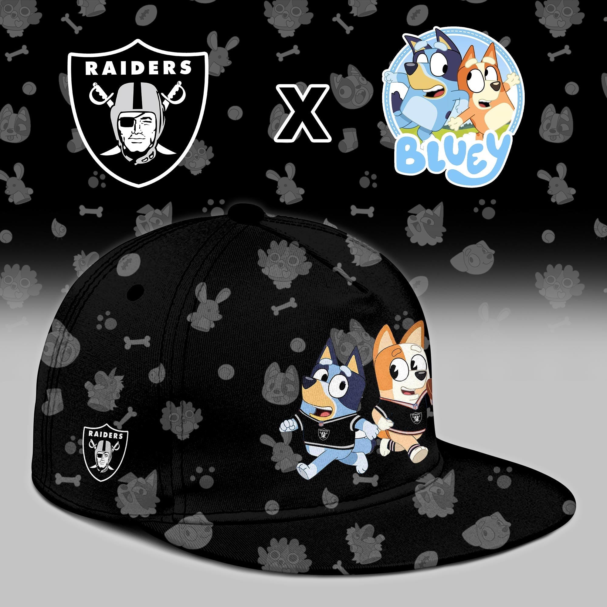 LV.Raiders x Bluey Night Limited Hoodie