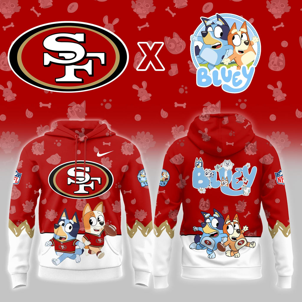 SF.49ers x Bluey Night Limited Hoodie