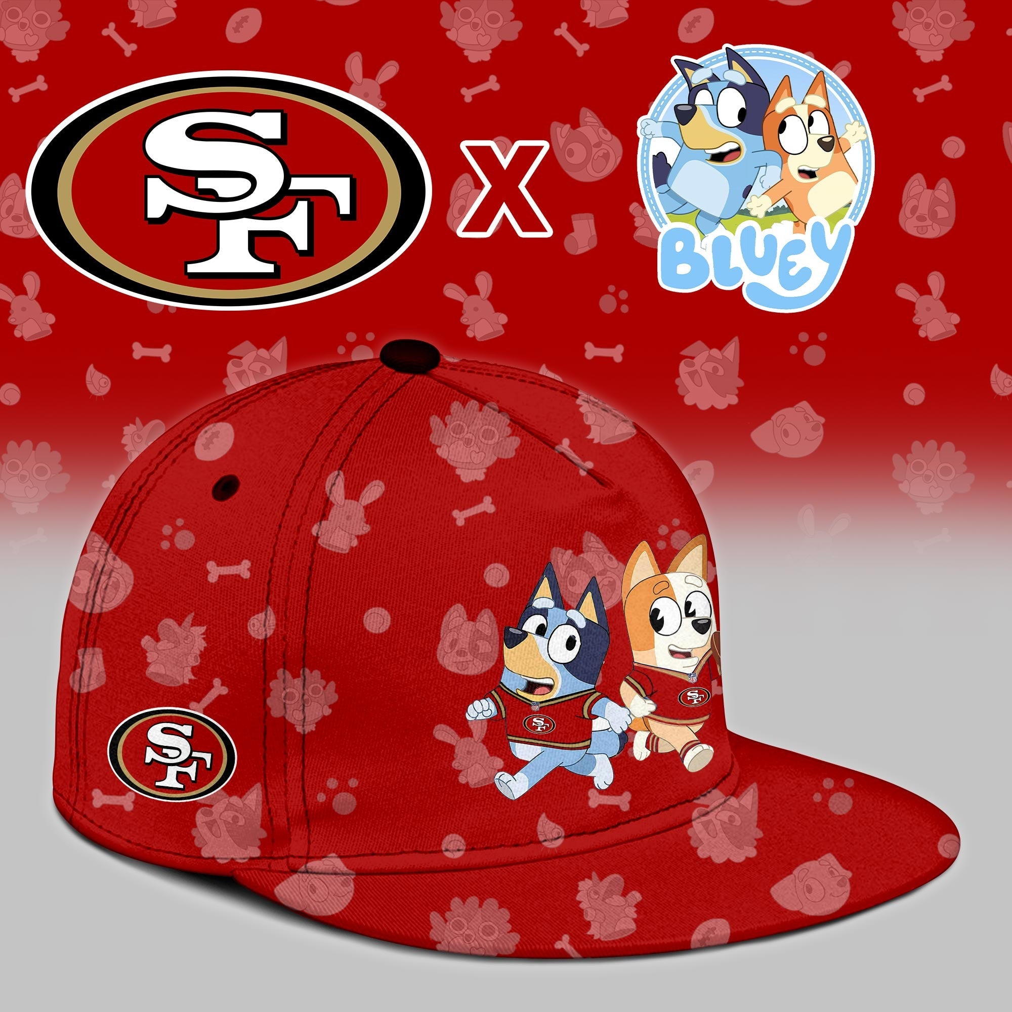 SF.49ers x Bluey Night Limited Hoodie