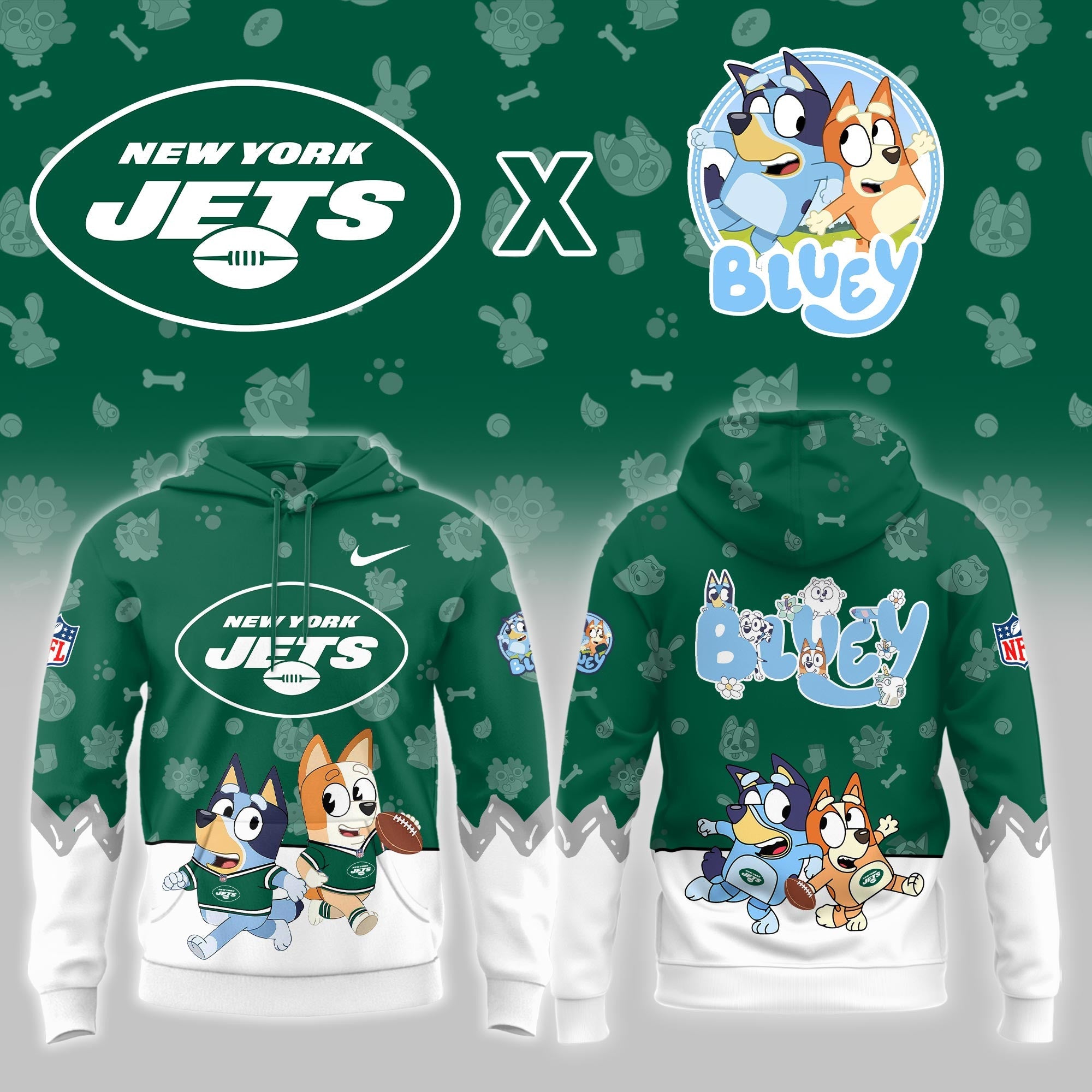 NY.Jets x Bluey Night Limited Hoodie