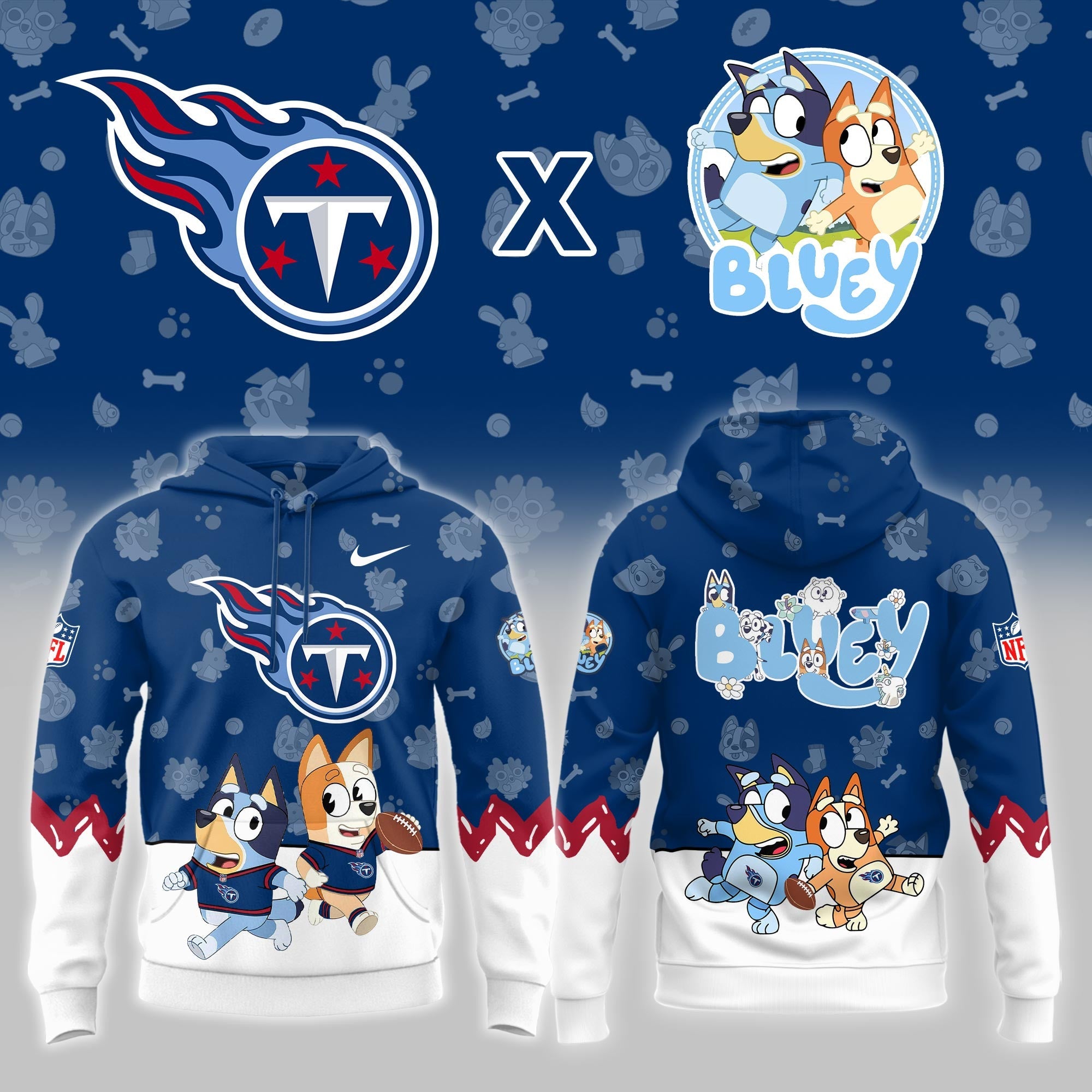 T.Titans x Bluey Night Limited Hoodie