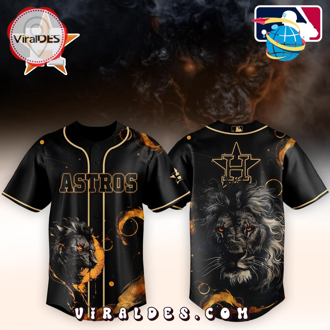 Houston Astros x Lion Baseball Jersey