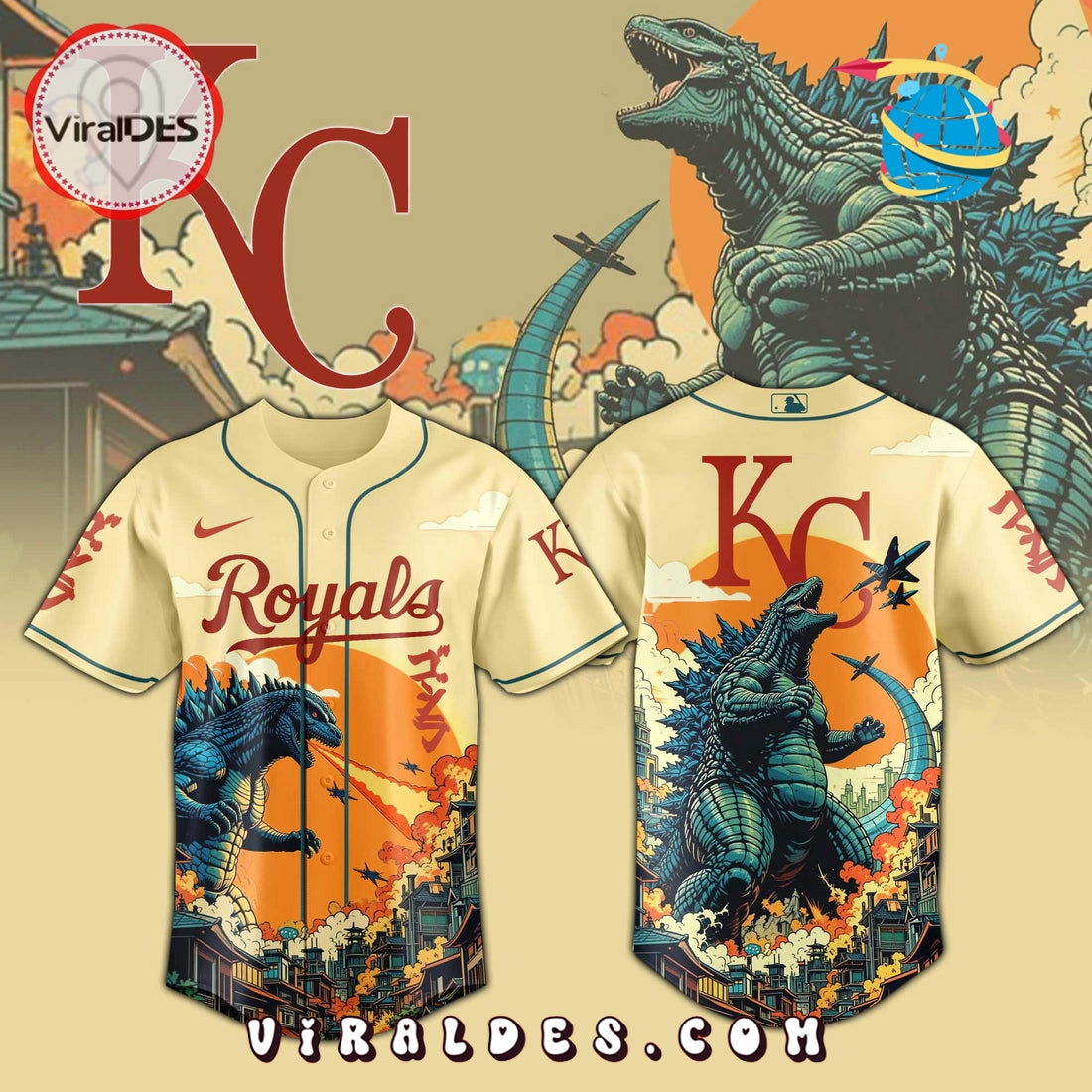 Kansas City Royals Godzilla Limited Edition Jersey