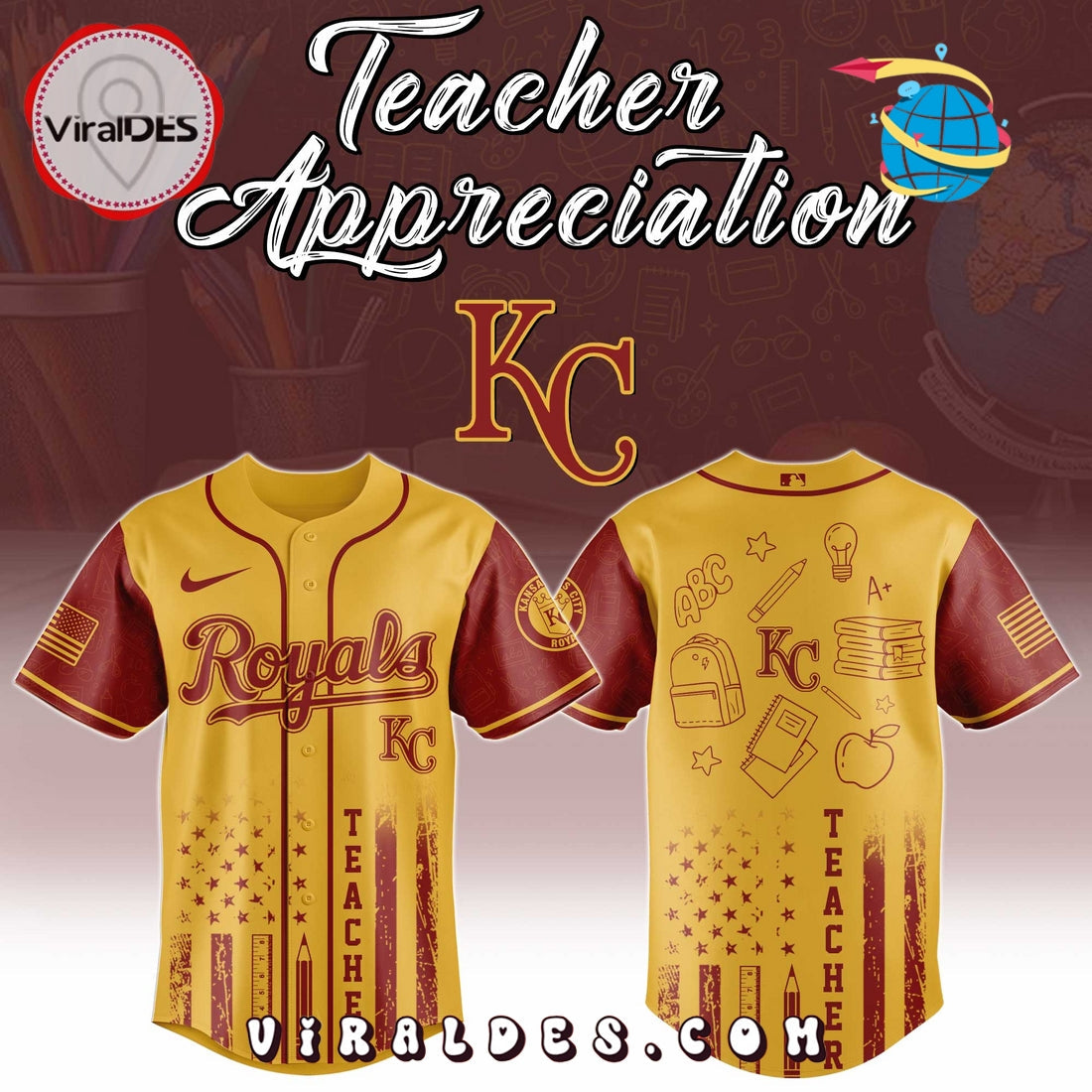 Kansas City Royals MLB x Teacher Appreciation Day Jersey