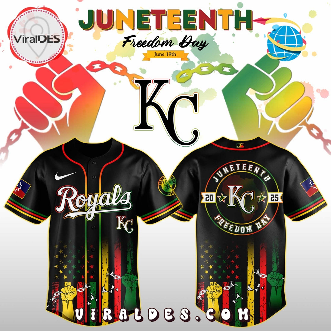 Kansas City Royals x Juneteenth Day Jersey