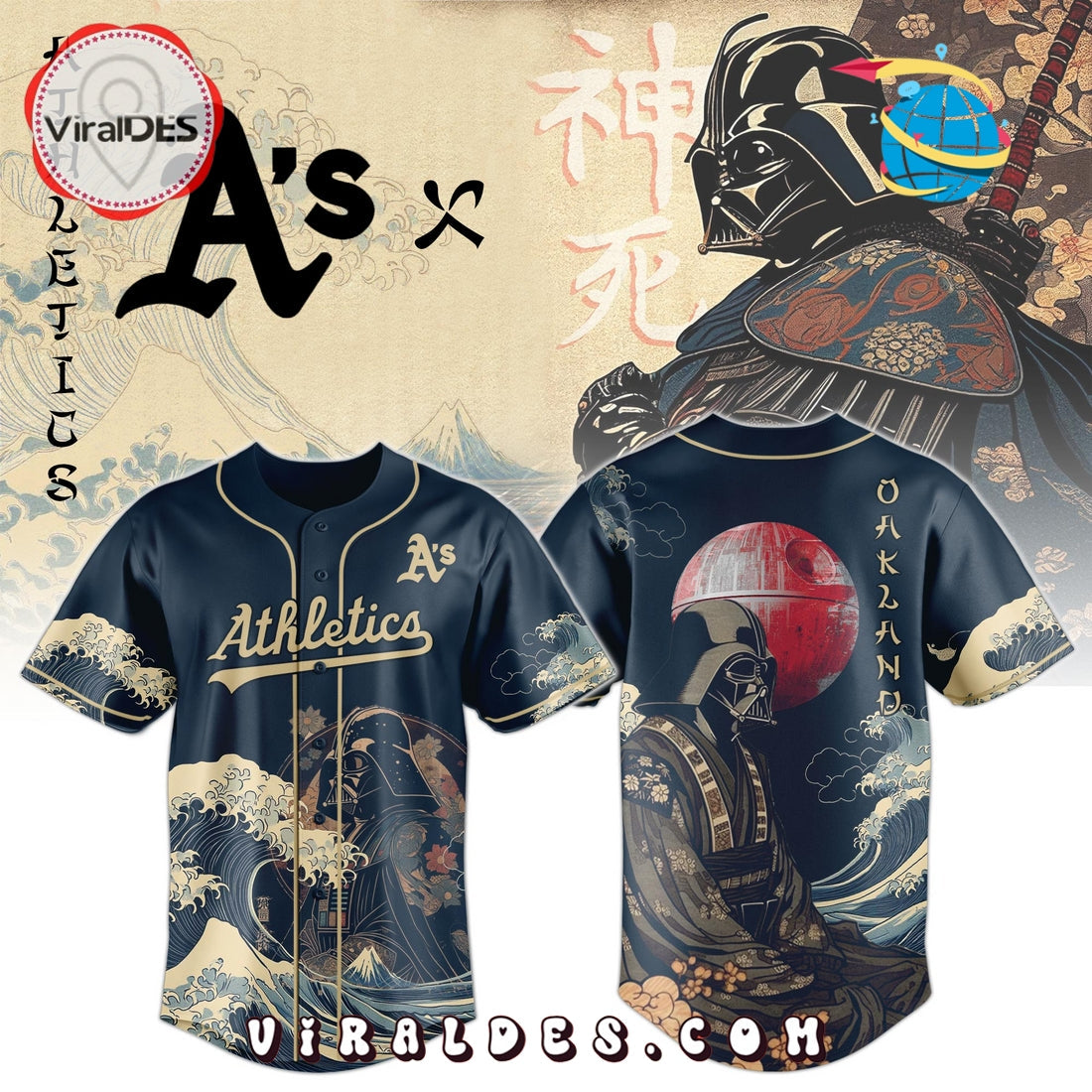 Lord Vader x Athletics Japan Edition Baseball Jersey