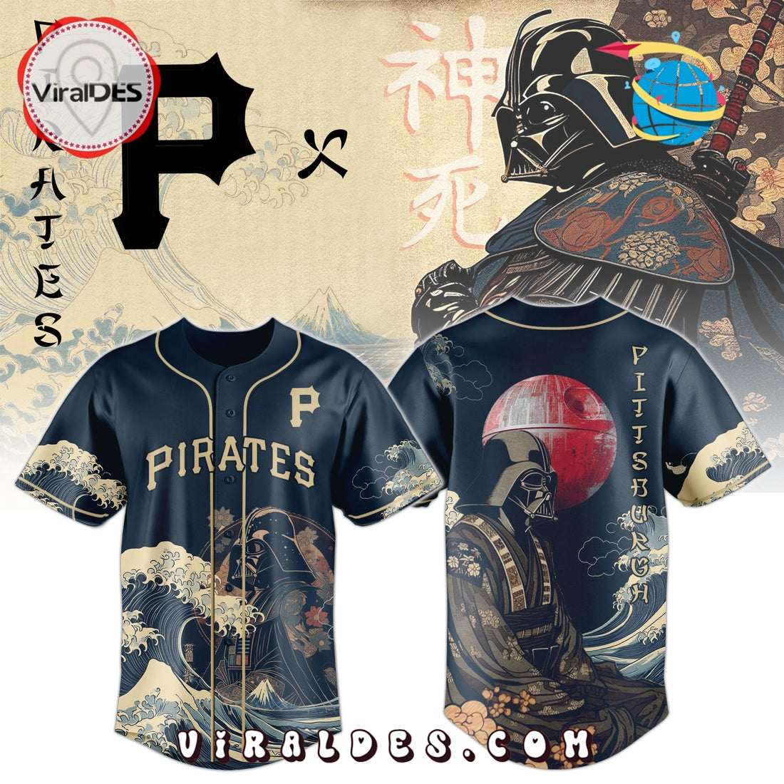 Lord Vader x Pirates Japan Edition Baseball Jersey
