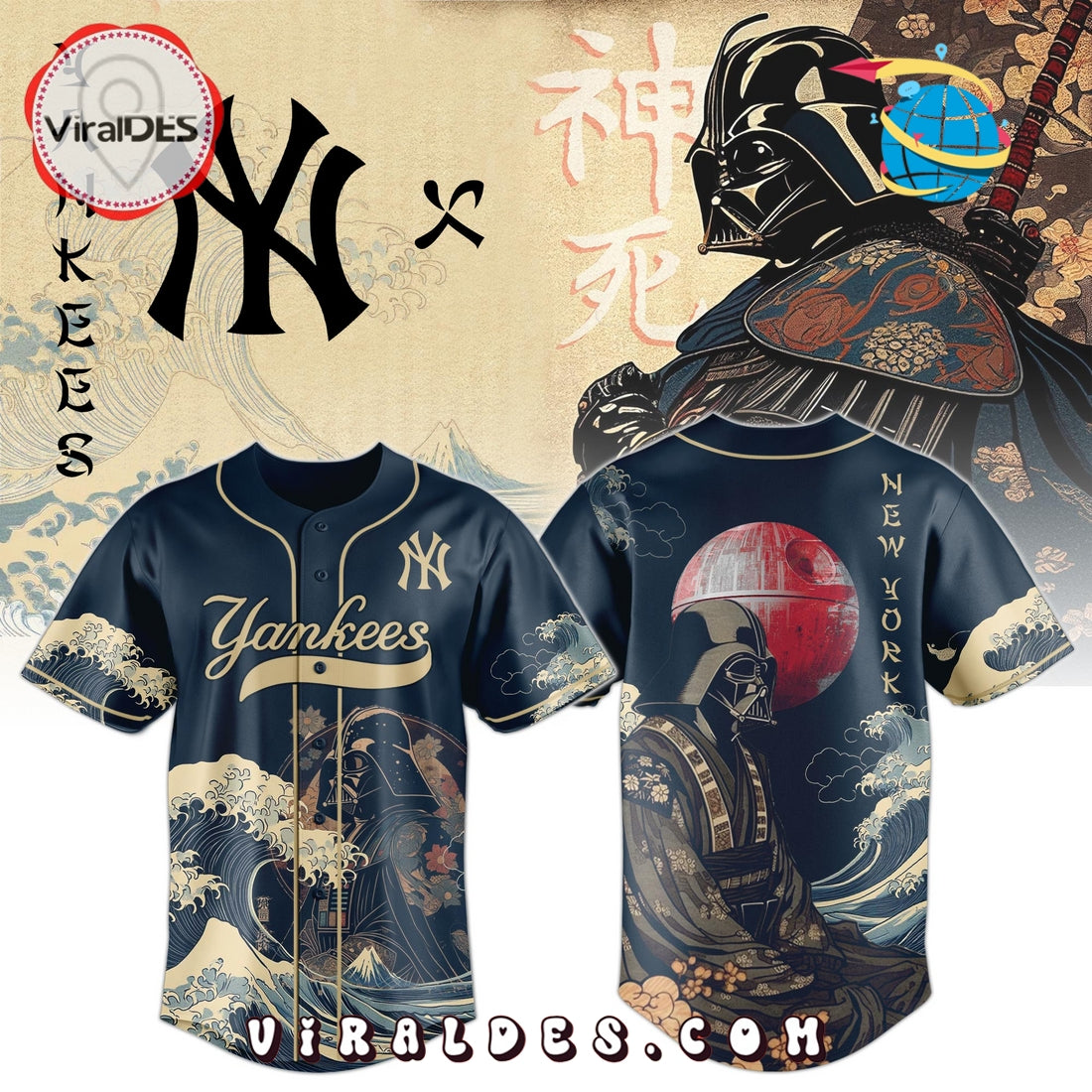 Lord Vader x Yankees Japan Edition Baseball Jersey