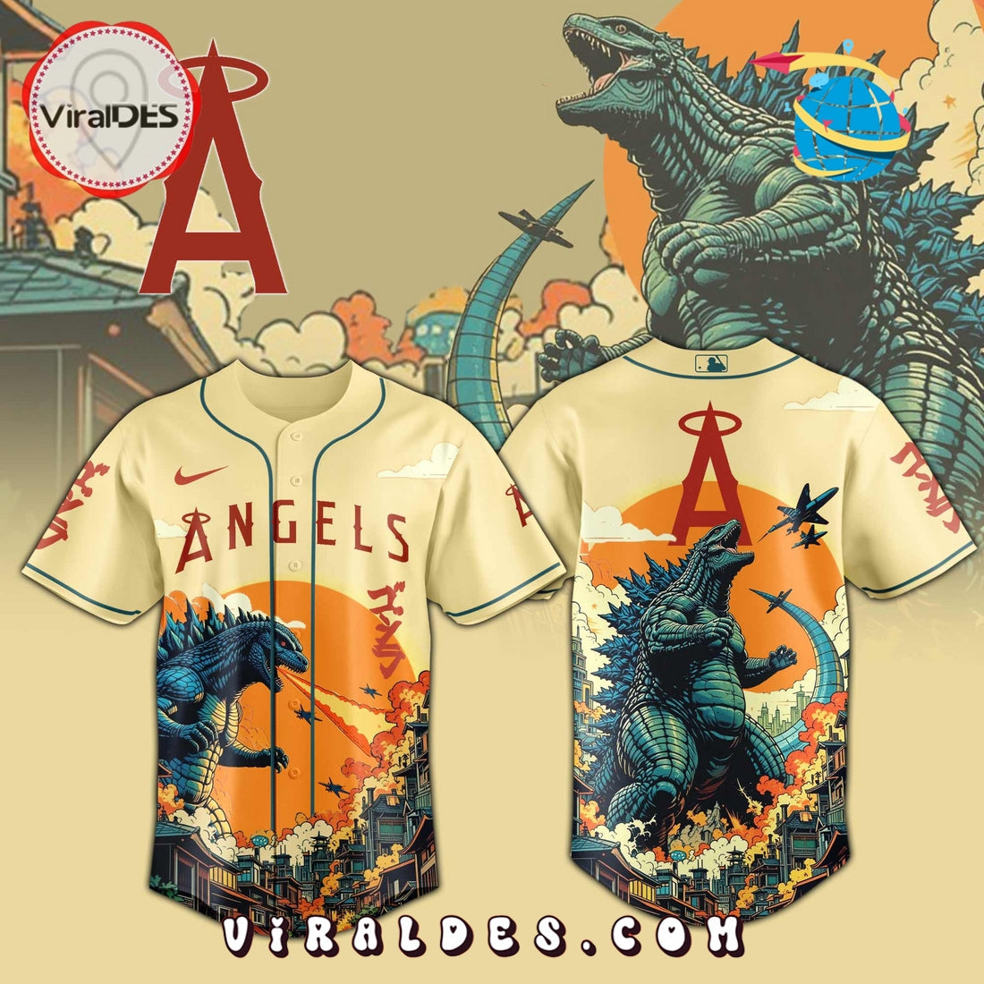 Los Angeles Angels Godzilla Limited Edition Jersey