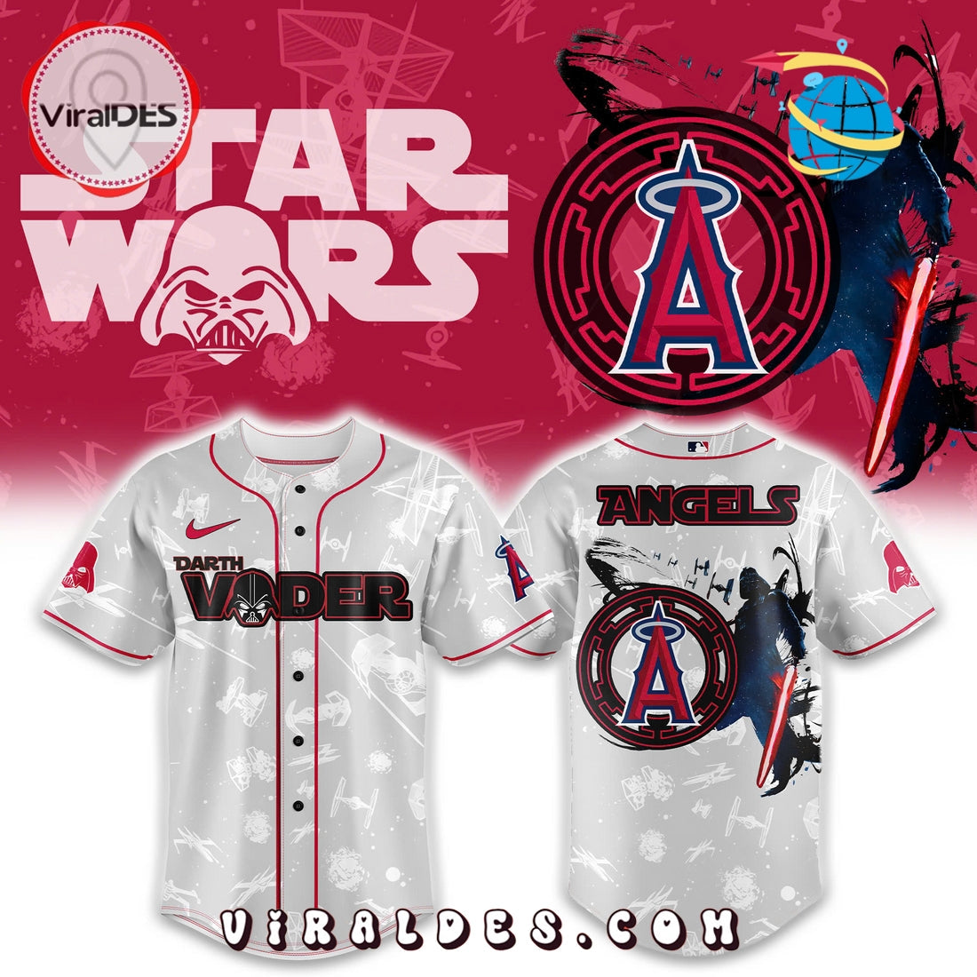 Los Angeles Angels x Star Wars Night Baseball Jersey