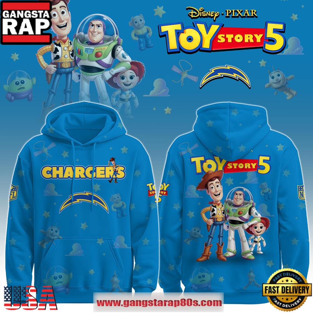 Los Angeles Chargers NFL x Toy Story 5 Limited Edition Hoodie Shirt