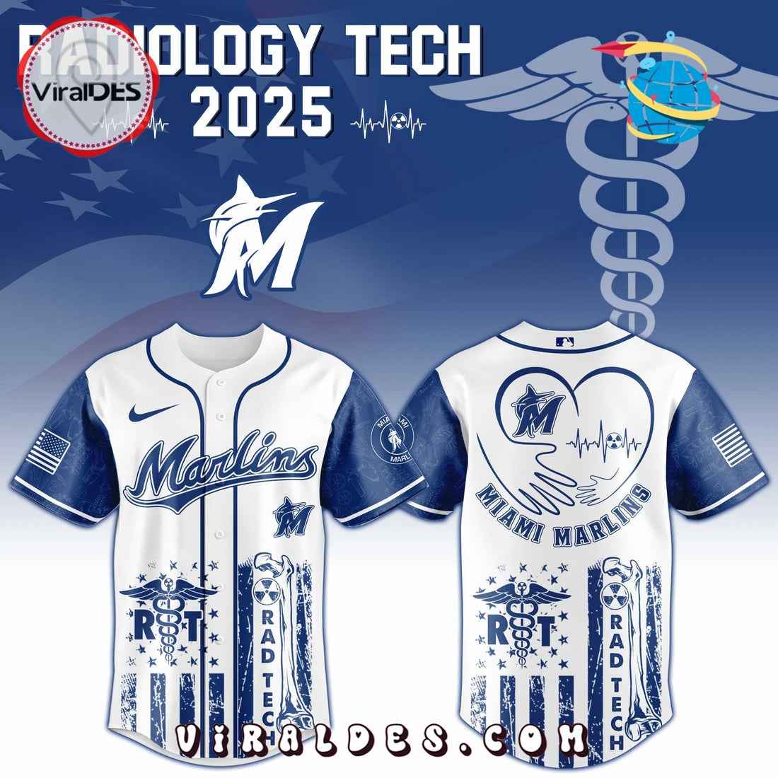 Miami Marlins MLB x Radiology Tech Night Jersey